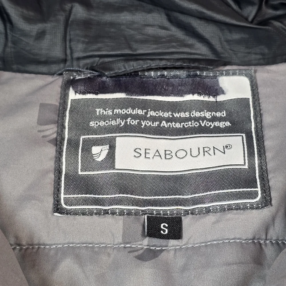 Seabourn Anarctica Voyage Nano Layer Outdoor Puffer Jacket Gray Men's Size Small